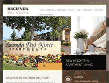 Tablet Screenshot of haciendadelnorteapts.com